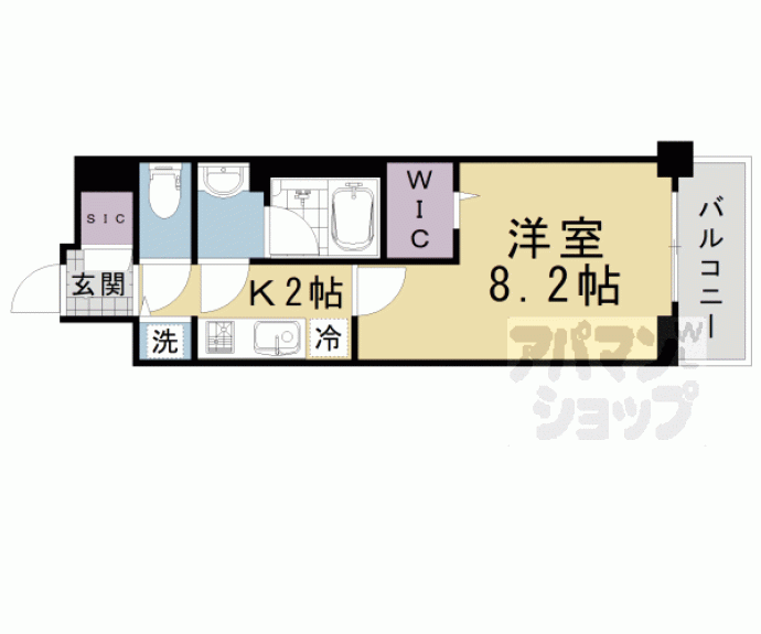 【ベラジオ雅び京都西院】間取
