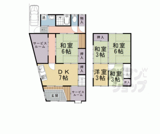 【太秦安井藤ノ木町貸家】