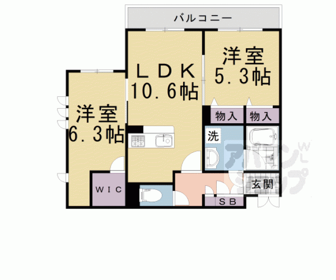 【シャーメゾン　くらがり坂】間取