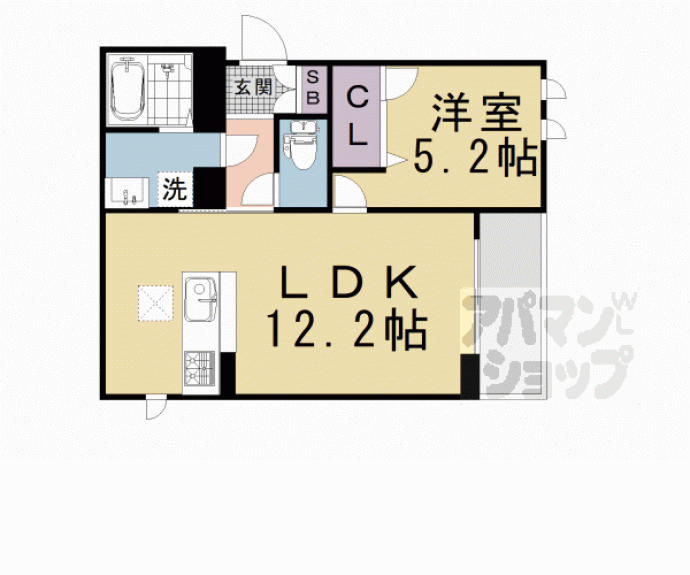 【シャーメゾンちきりや壬生】間取