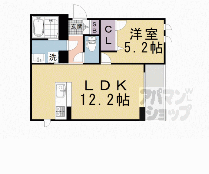【シャーメゾンちきりや壬生】間取