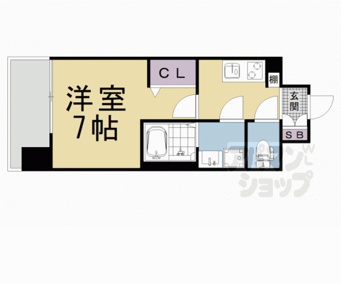 【ファーストフィオーレ京都円町】間取