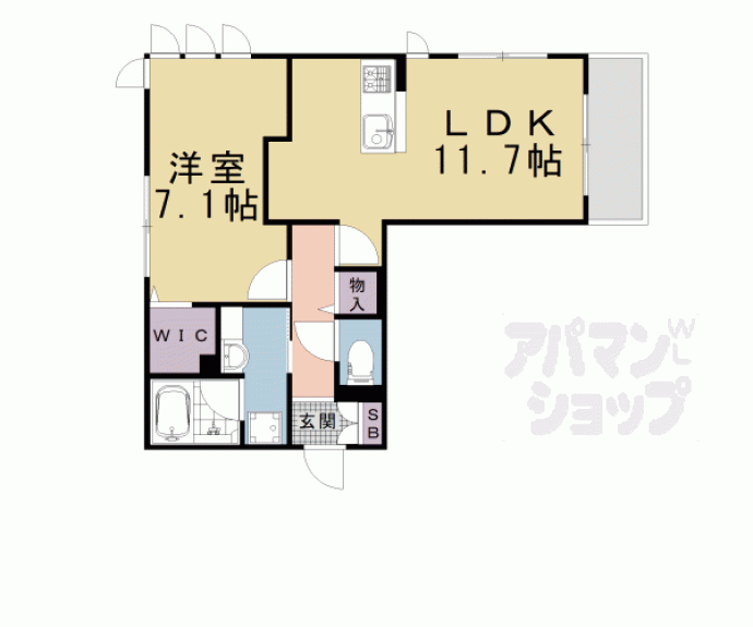 【アリビオ　Ｂ棟】間取