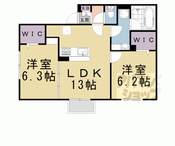 【プロスペリタ太秦安井】間取