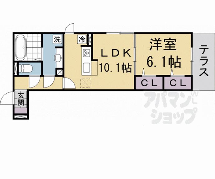 【太秦レジデンス　Ｅ棟】間取