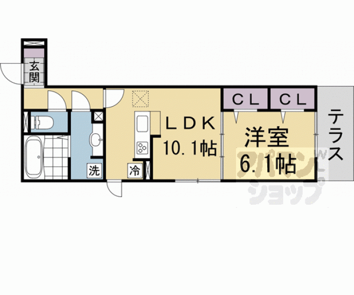 【太秦レジデンス　Ｅ棟】間取