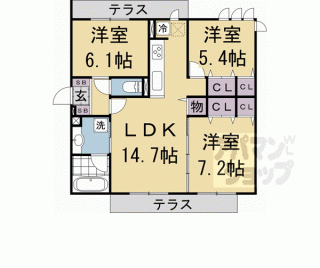 【くおん嵯峨　西棟】