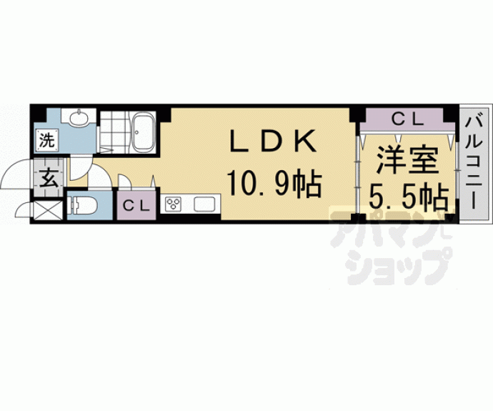 【アドマステラス壬生松原】間取