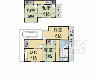 【大覚寺門前登り町４１－４－２貸家】