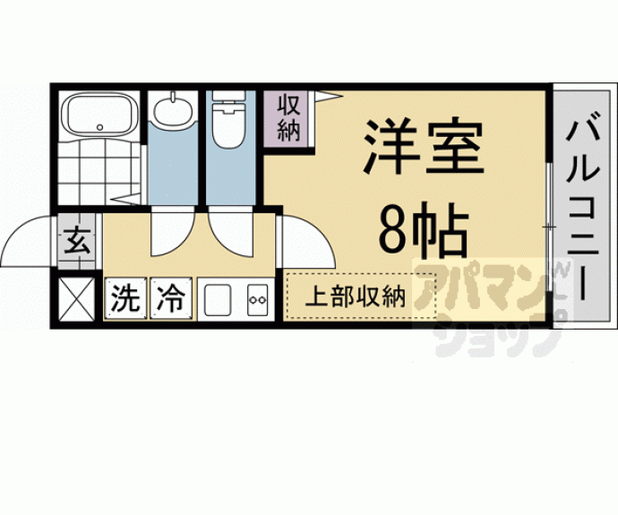 【フラッティ天神川三条】間取