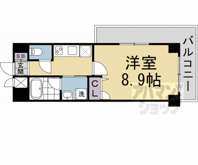 【ベラジオ雅び四条通Ⅱ】間取