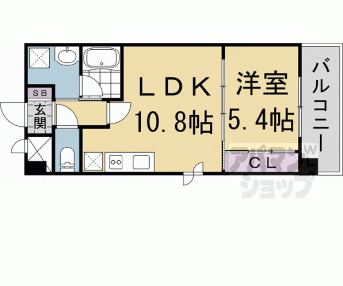 【みつまめ京都朱雀】間取