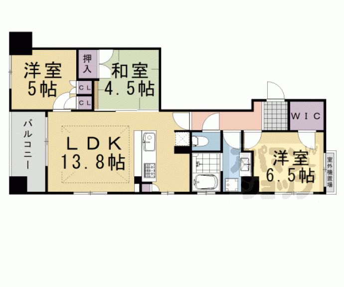 【イーグルコートラヴァン御池】間取