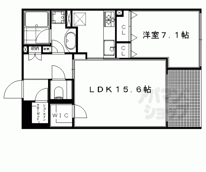 【ＴＨＥ　ＲＥＳＩＤＥＮＣＥ　京都東洞院四条】間取