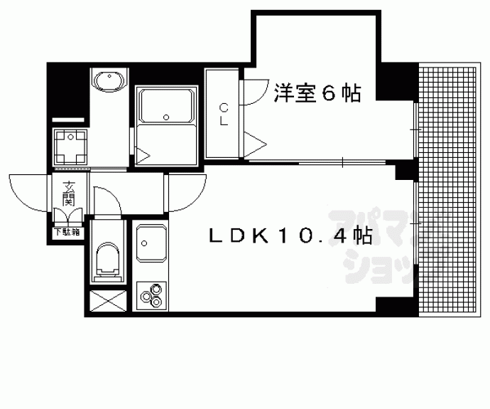 【都壱番館 三条堀川】間取