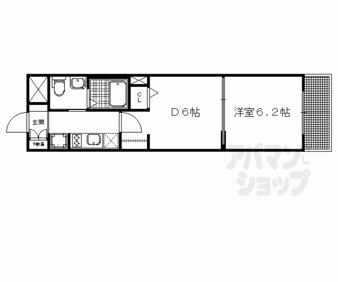 【エステムプラザ京都三条大橋】間取