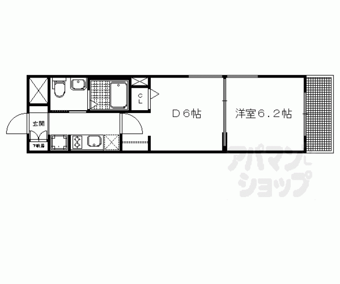 【エステムプラザ京都三条大橋】間取