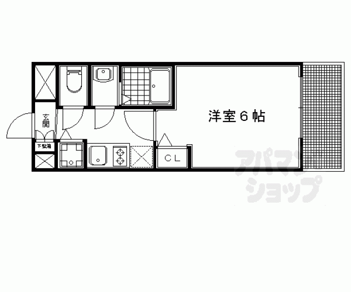 【プレサンス京都五条天使突抜】間取