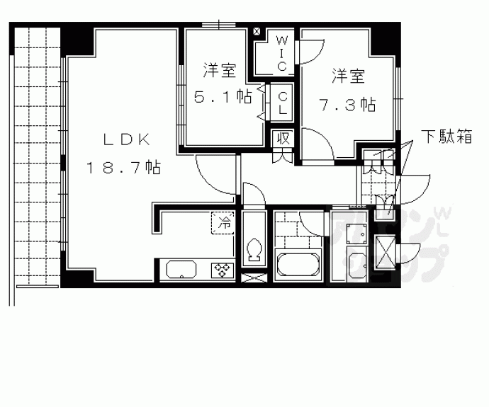 【リヴェール綾堀川】間取