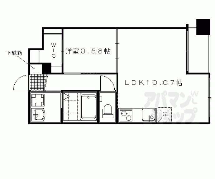 【プラネシア東山三条】間取