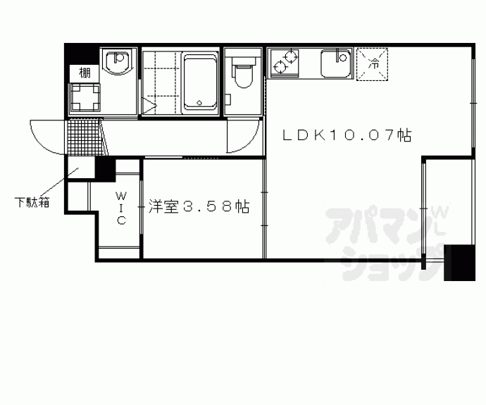 【プラネシア東山三条】間取