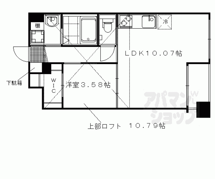 【プラネシア東山三条】間取