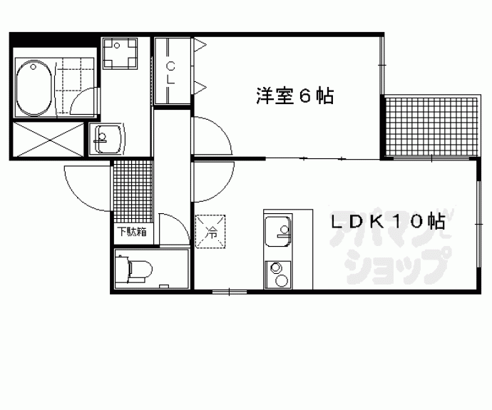 【ウェルカーブ二条】間取