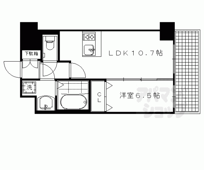 【プレサンス京都四条烏丸響】間取