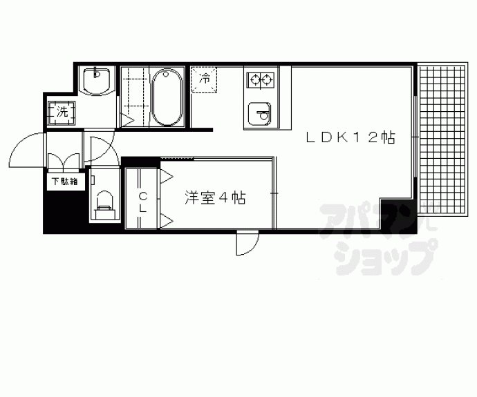 【プレサンス京都四条烏丸響】間取