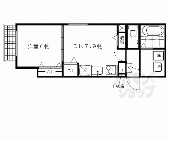 【シャーメゾン松原】間取