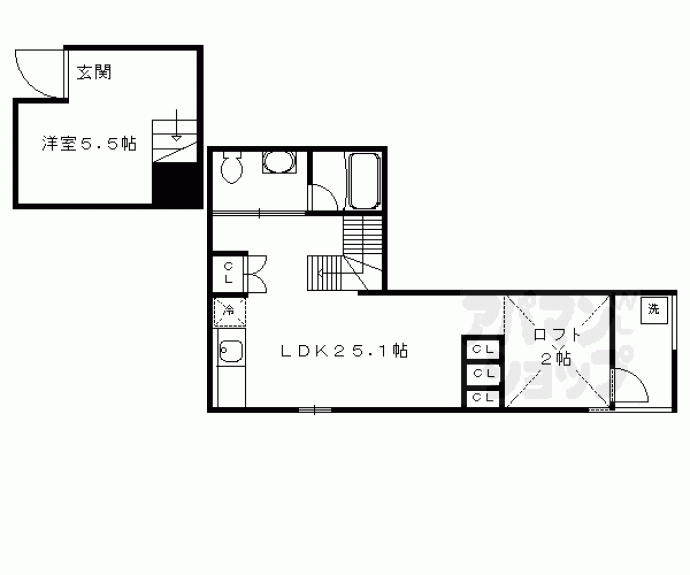 【Nijyo nagaya】間取