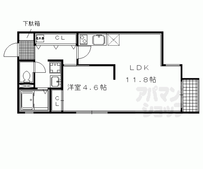 【珠光ビル御幸町】間取
