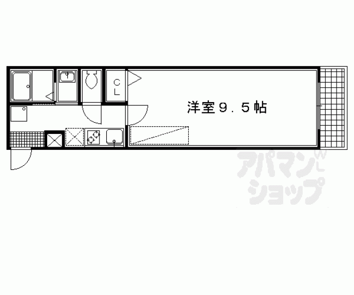 【アークリード四条油小路】間取