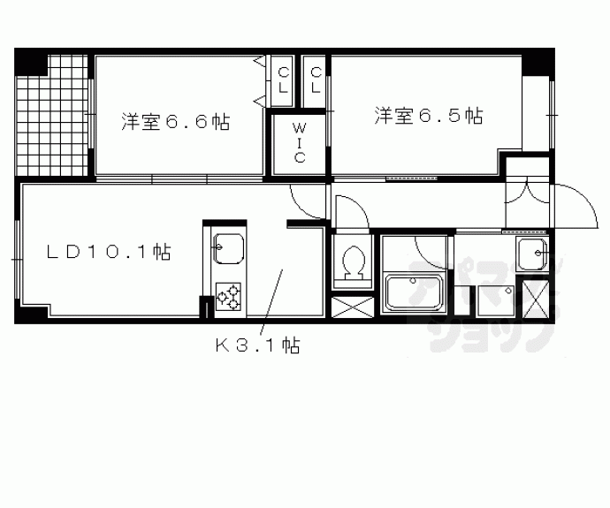 【サンクチュアリ二条城】間取