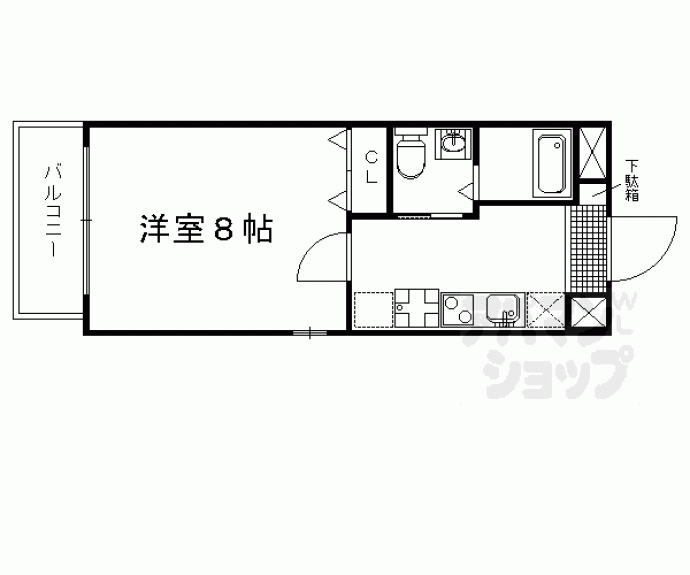 【Ｊ＆Ｎ三条神宮前】間取