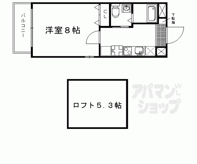 【Ｊ＆Ｎ三条神宮前】間取