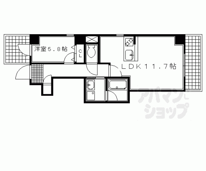 【御所南レジデンシャル】間取