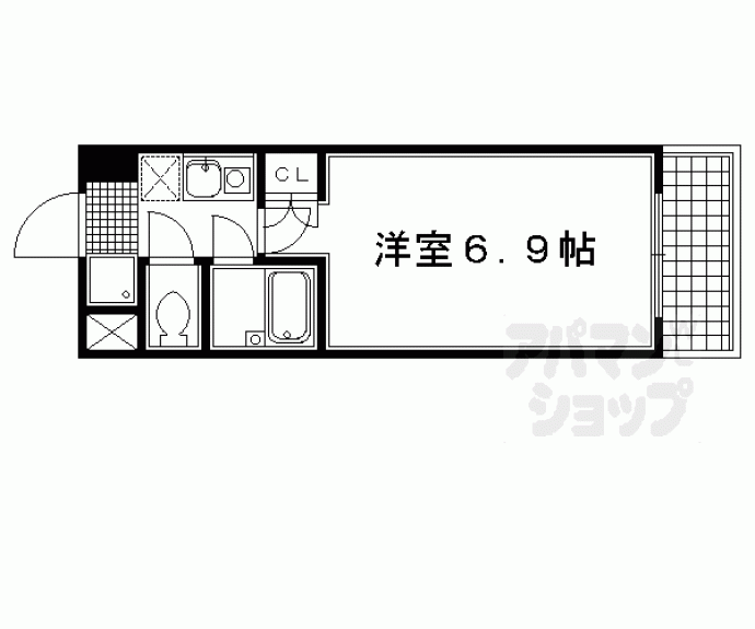 【サンシティ四条西洞院】間取