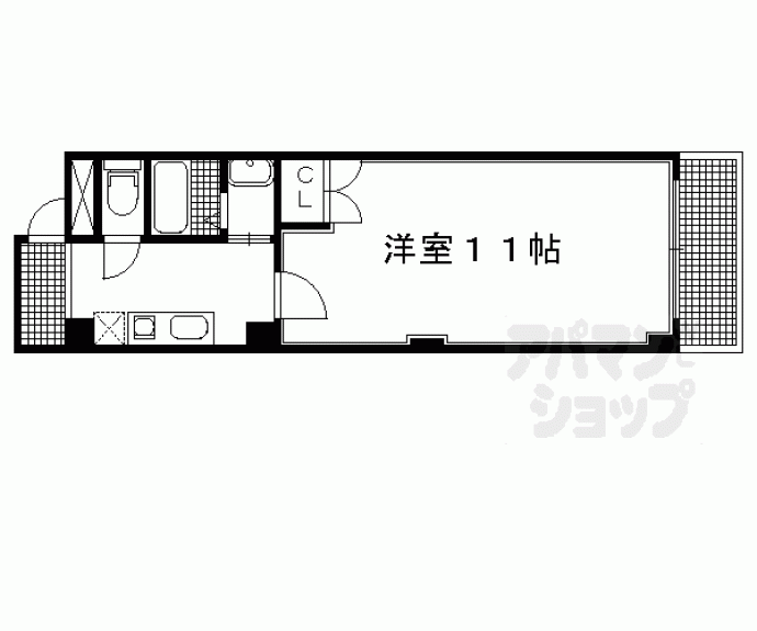 【サンシティ烏丸】間取