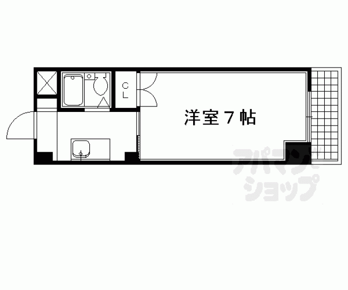 【サンシティ烏丸】間取