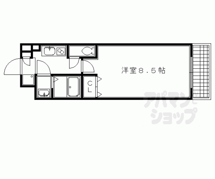 【サンシティ烏丸高辻】間取