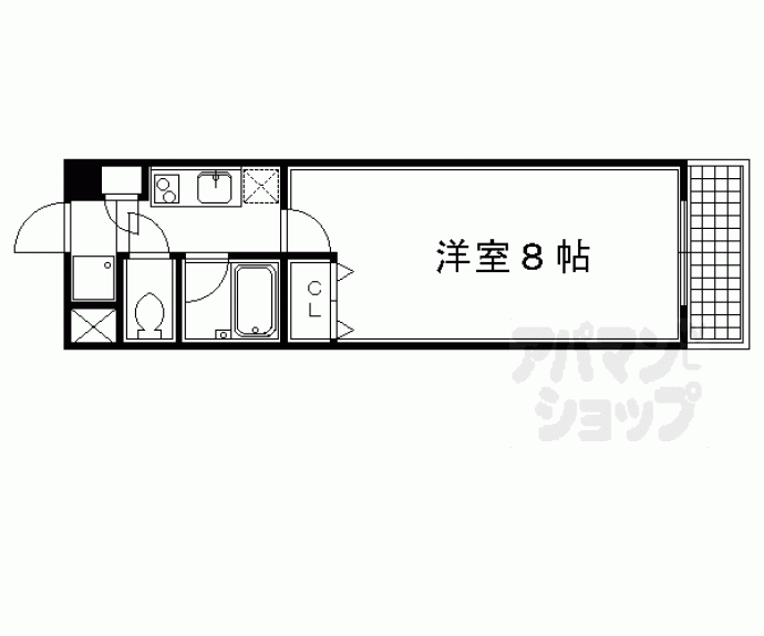 【サンシティ烏丸高辻】間取