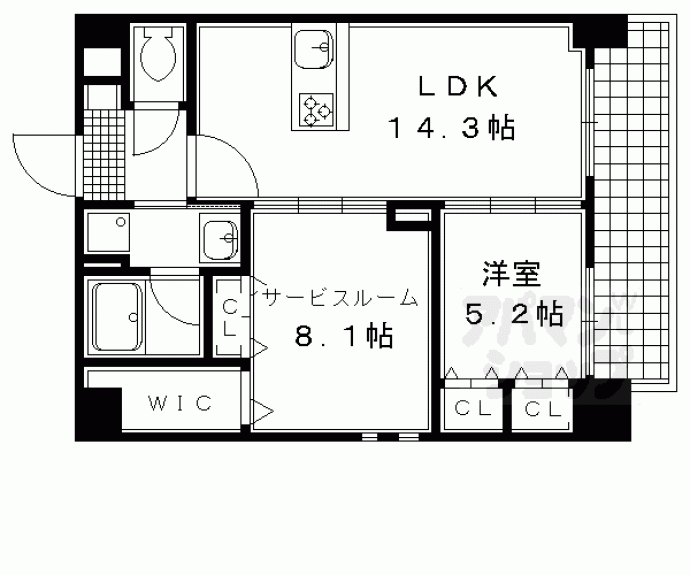 【Ｐｉａｎｕｒａ柳馬場】間取