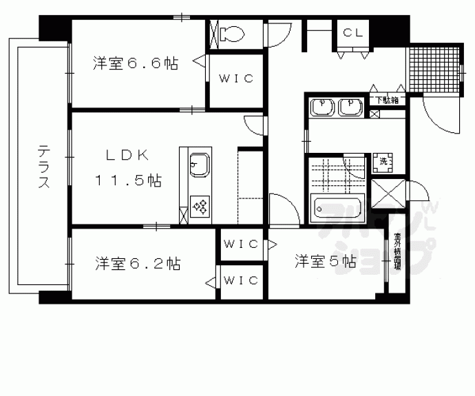 【グラン・アミール御池】間取