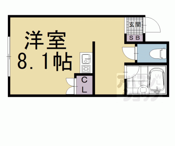 【東山女子ハイツ】間取