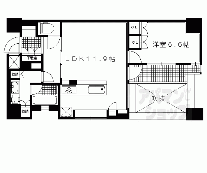 【イーグルコート烏丸御池】間取