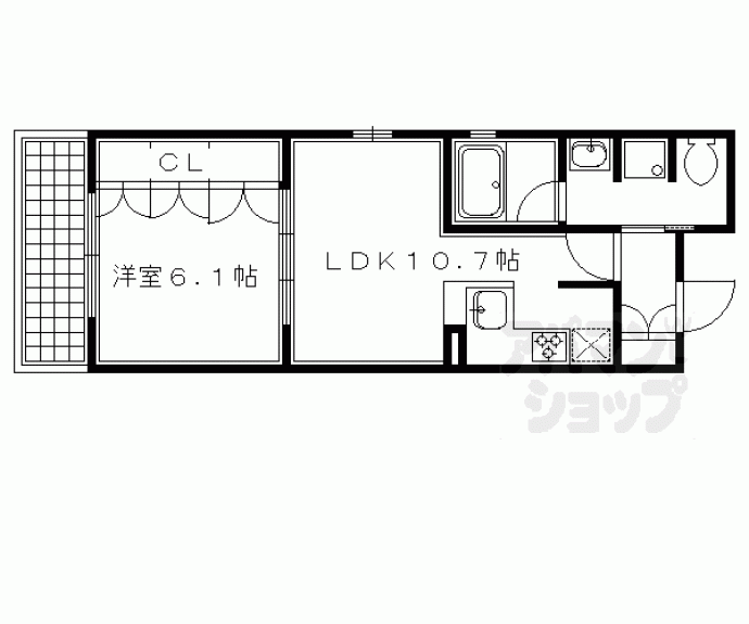 【リーガル京都河原町四条南】間取