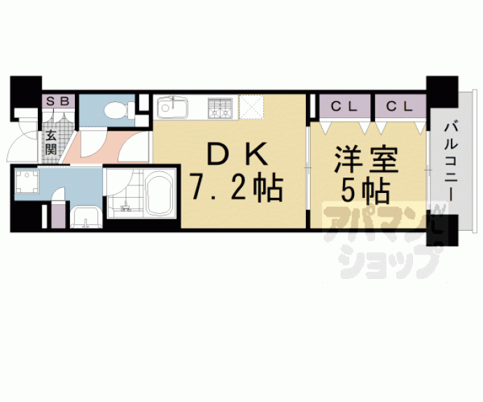 【ルーシア四条烏丸】間取