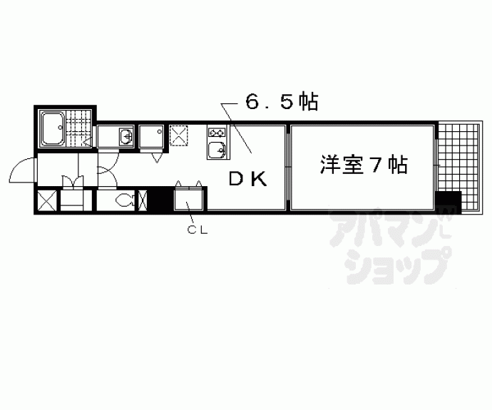 【プレサンス京都四条大宮】間取