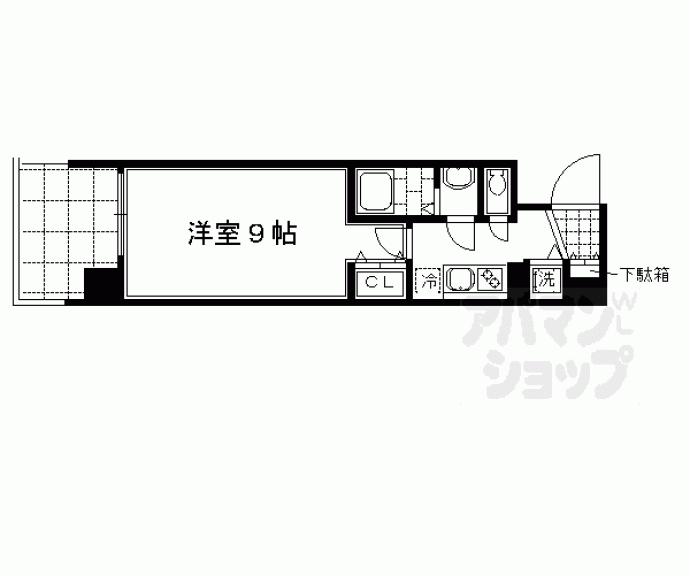 【プレサンス京都四条大宮】間取